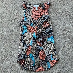 Diane Von Furstenberg Maternity Silk Floral Sleeveless Top